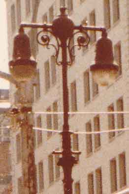 Old Cast Iron Twin Lamps 5th Avenue Midtown Image 0