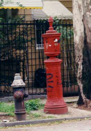 old alarm and hydrant