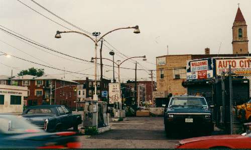 ex gas station old lights