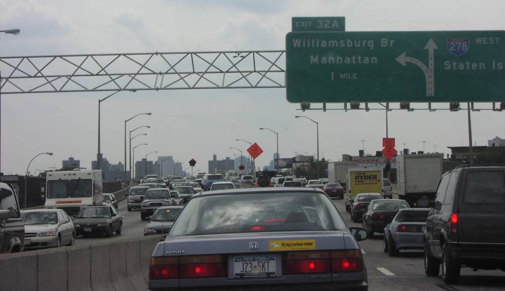 BQE I-278 Greenpoint to Williamsburg Brooklyn August 2001 Image 0