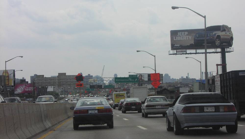 BQE I-278 Greenpoint to Williamsburg Brooklyn August 2001 Image 3