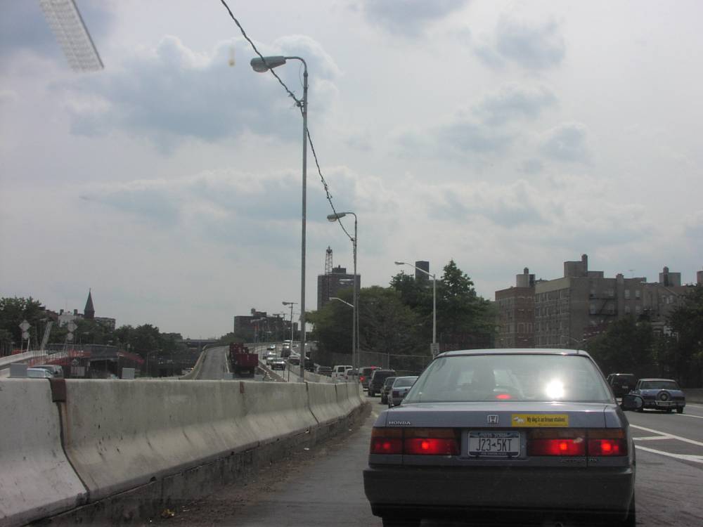 BQE Exit to Williamsburg Bridge August 2001 Image 1