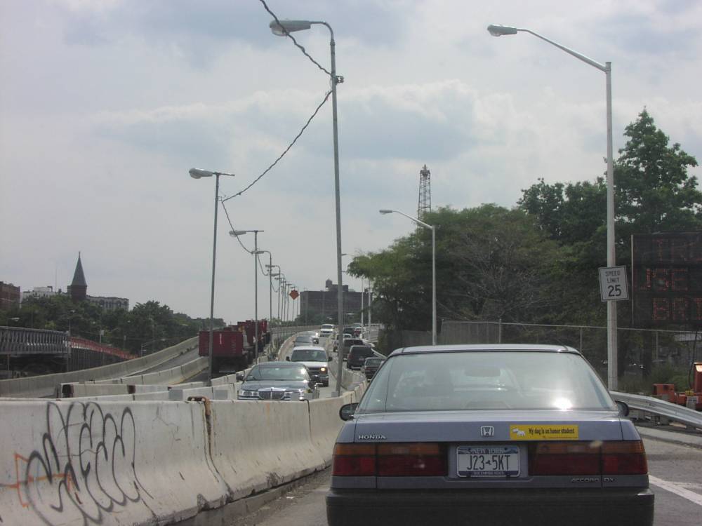 BQE Exit to Williamsburg Bridge August 2001 Image 2