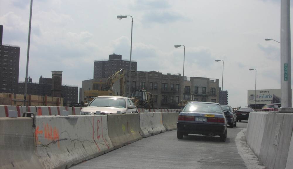 BQE Exit to Williamsburg Bridge August 2001 Image 6