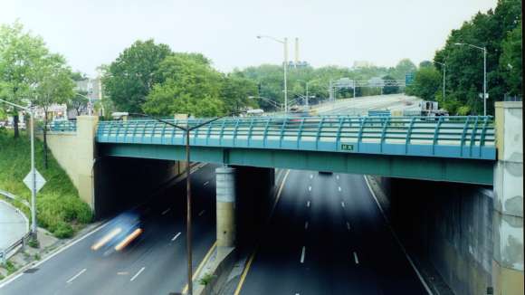 Brooklyn-Queens Expressway South from Queens Boulevard Image 0