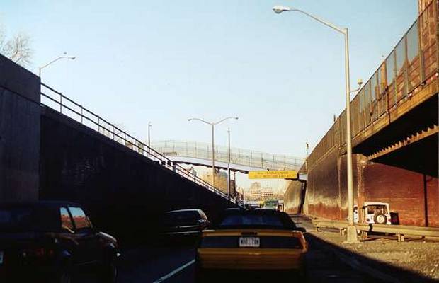 BQE I-278 Northbound at Battery Tunnel Plaza in Red Hook Image 1