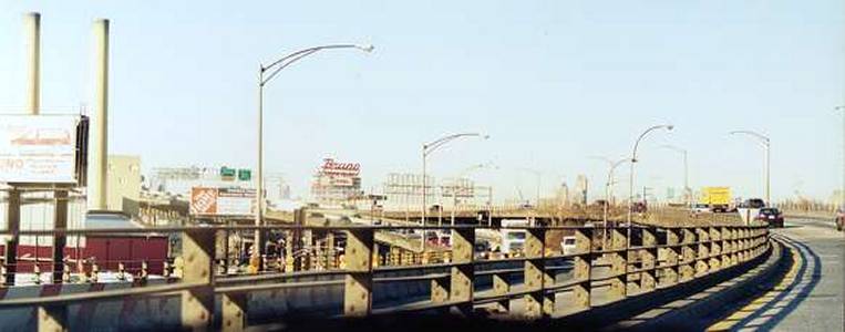 Brooklyn-Queens Expressway I-278 North Over Gowanus Viaduct Image 0