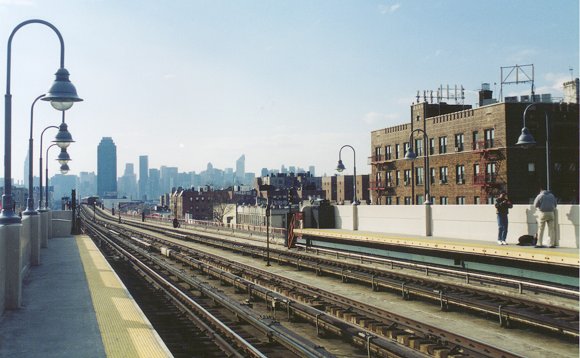 Queens Boulevard 46th Street From IRT 7 Line Station