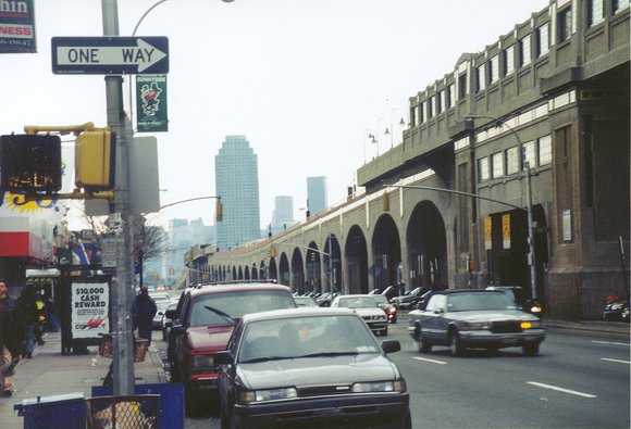 eastbound side looking west