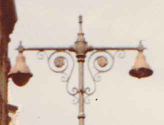 Old Cast Iron Twin Lamps 5th Avenue Midtown Image 1