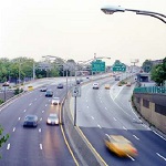 Brooklyn-Queens Expressway South from 65th Place